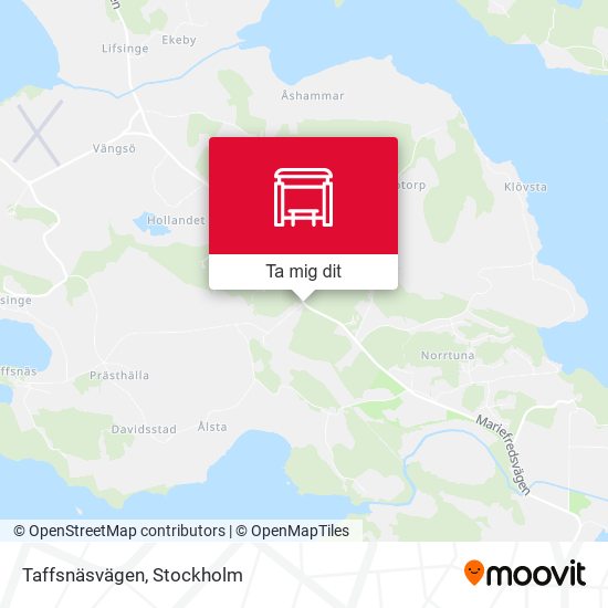 Taffsnäsvägen karta