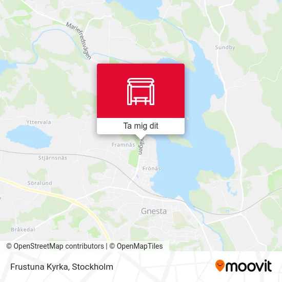 Frustuna Kyrka karta