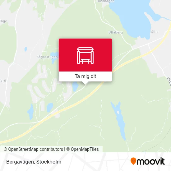 Bergavägen karta