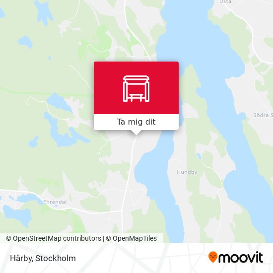 Hårby karta