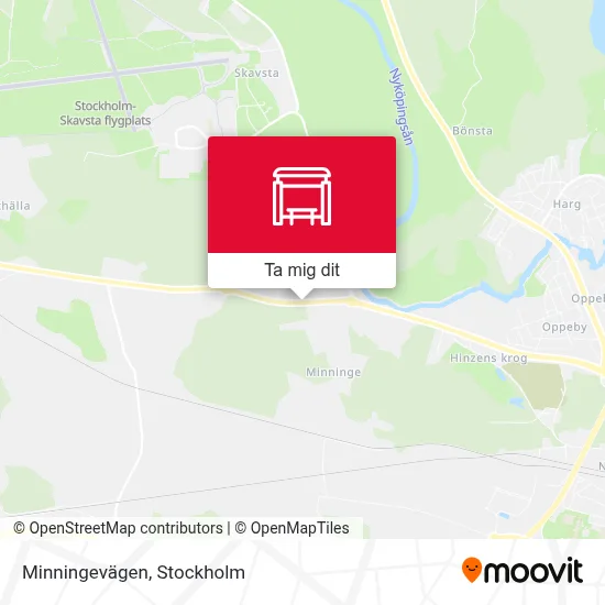 Minningevägen karta