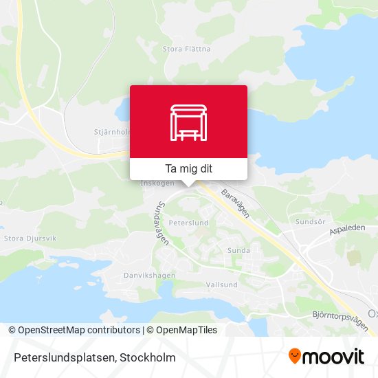 Oxelösund Peterslundsplatsen karta