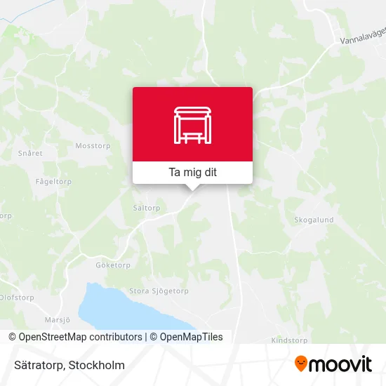 Sätratorp karta