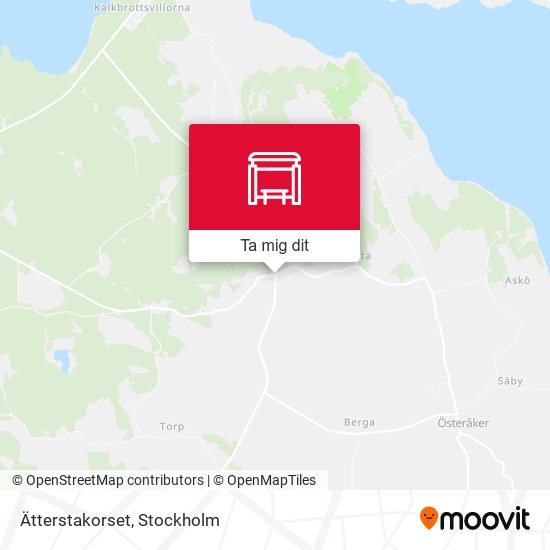 Ätterstakorset karta