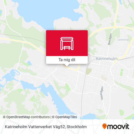 Katrineholm Vattenverket Väg52 karta