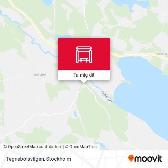 Tegnebolsvägen karta