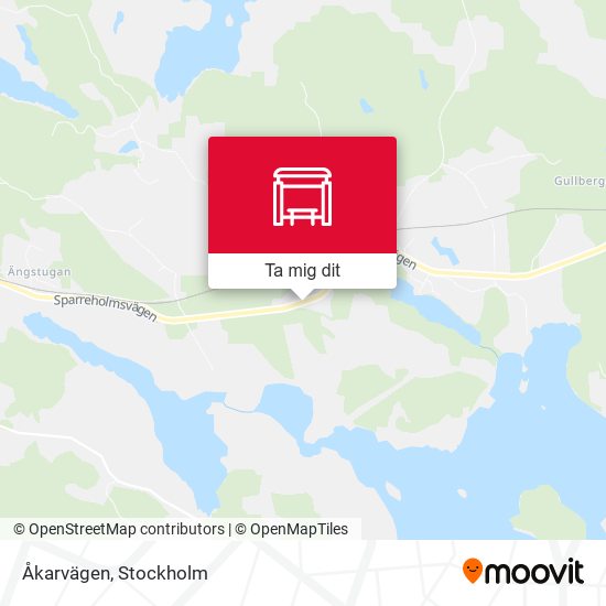 Åkarvägen karta