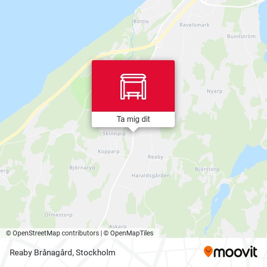 Reaby Brånagård karta