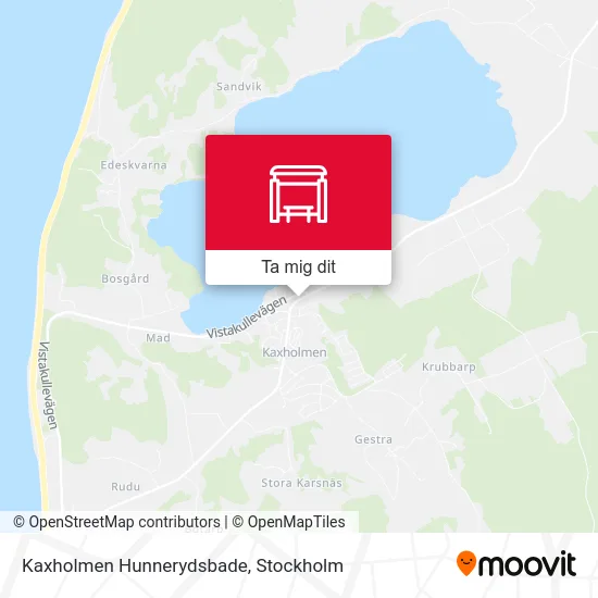 Kaxholmen Hunnerydsbade karta