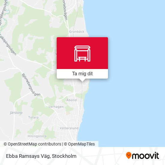 Ebba Ramsays Väg karta