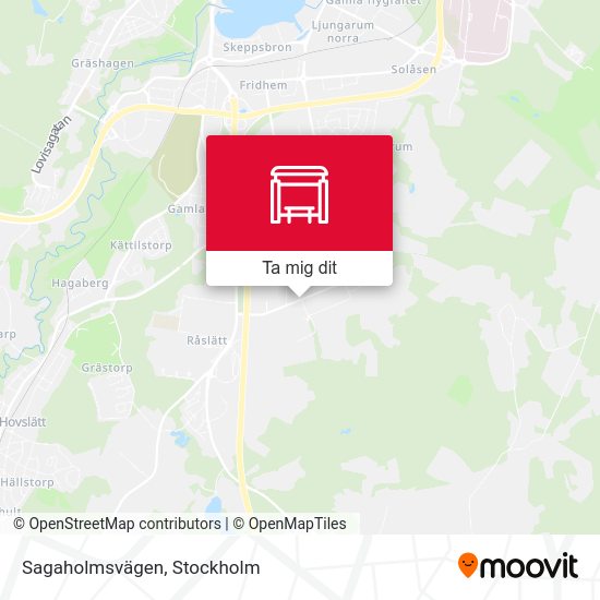 Sagaholmsvägen karta