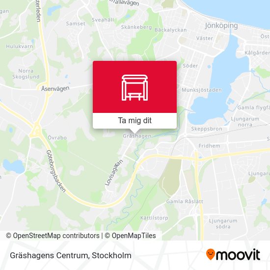 Gräshagens Centrum karta