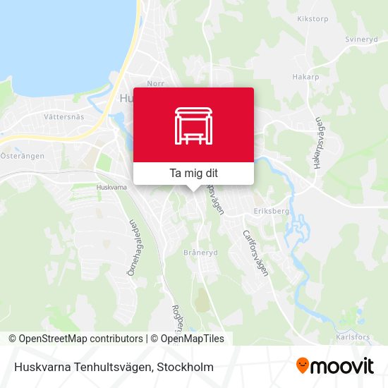Huskvarna Tenhultsvägen karta
