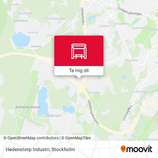 Hedenstorp Industri karta