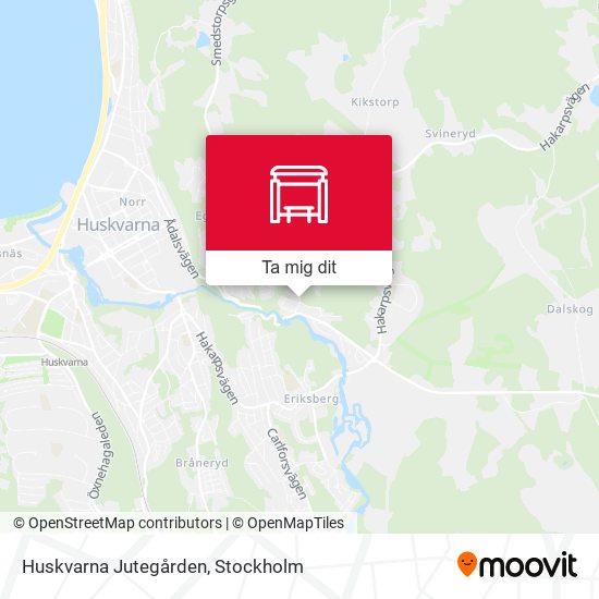 Huskvarna Jutegården karta