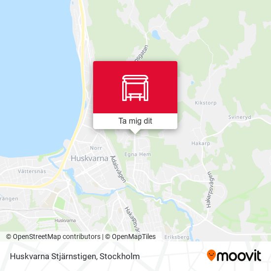 Huskvarna Stjärnstigen karta