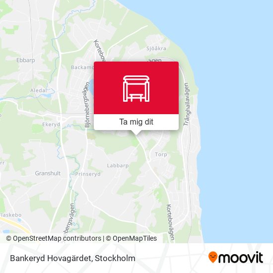 Bankeryd Hovagärdet karta