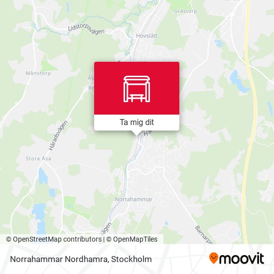 Norrahammar Nordhamra karta