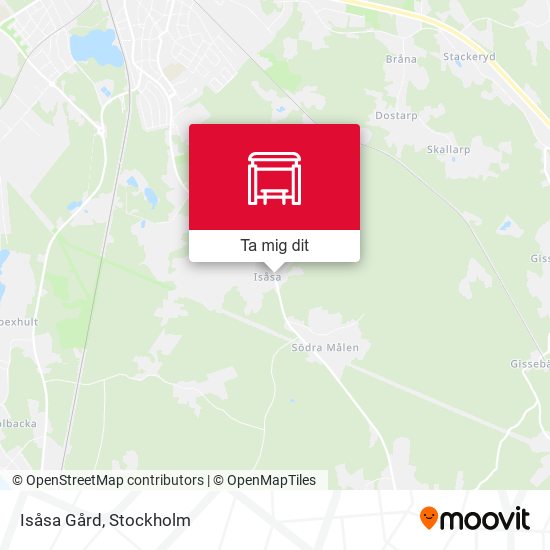 Isåsa Gård karta