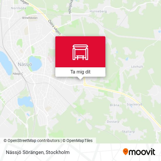 Nässjö Sörängen karta
