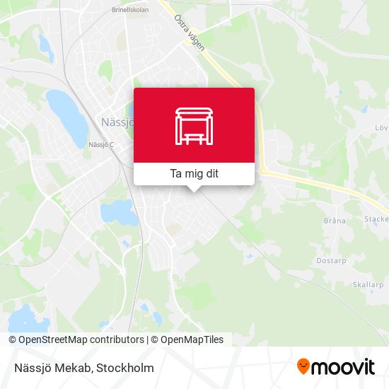 Nässjö Mekab karta