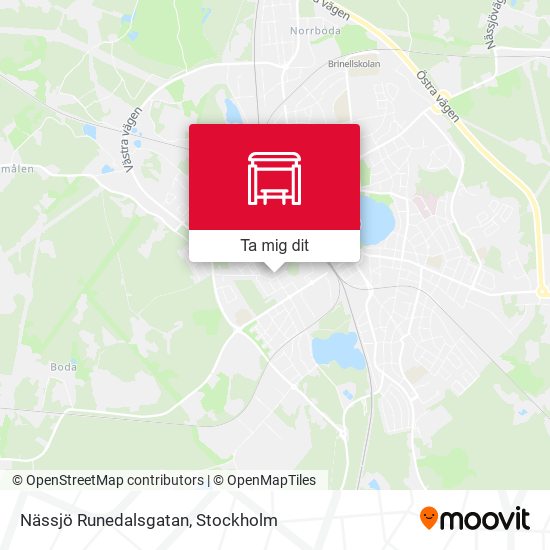 Nässjö Runedalsgatan karta