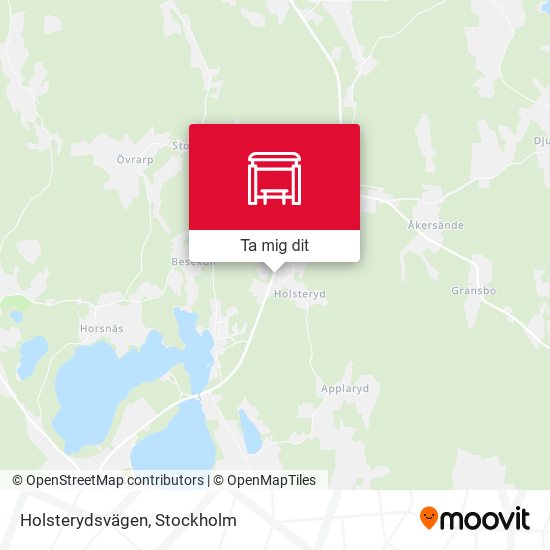 Holsterydsvägen karta