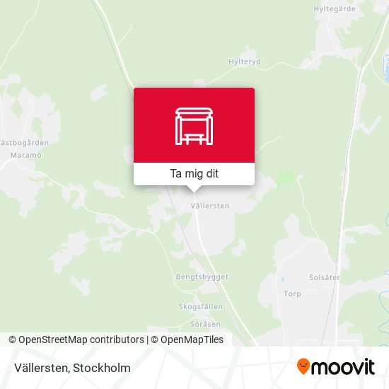 Vällersten karta