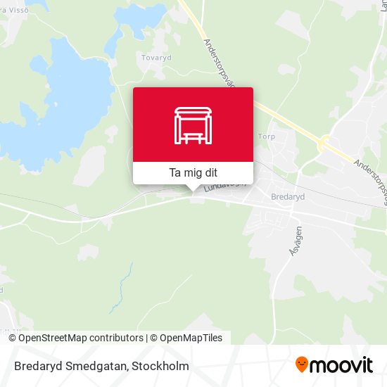 Bredaryd Smedgatan karta