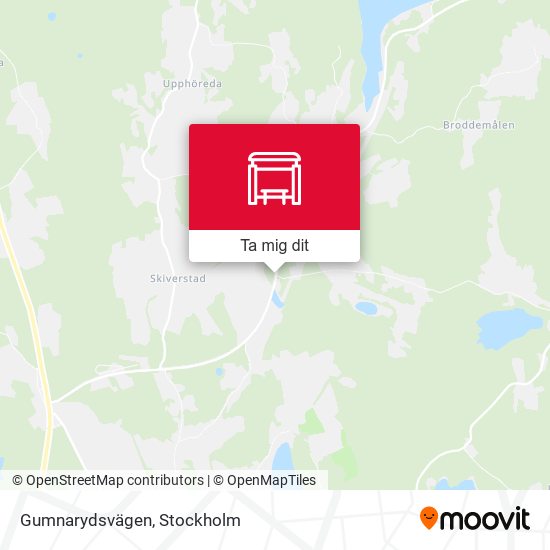 Gumnarydsvägen karta