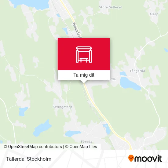 Tällerda karta