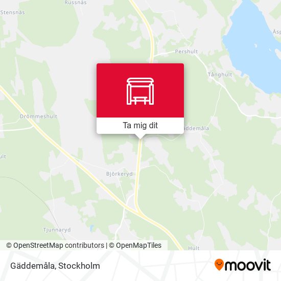 Gäddemåla karta