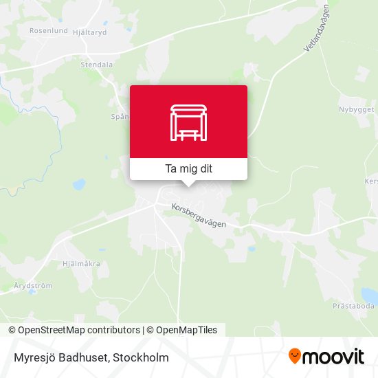 Myresjö Badhuset karta