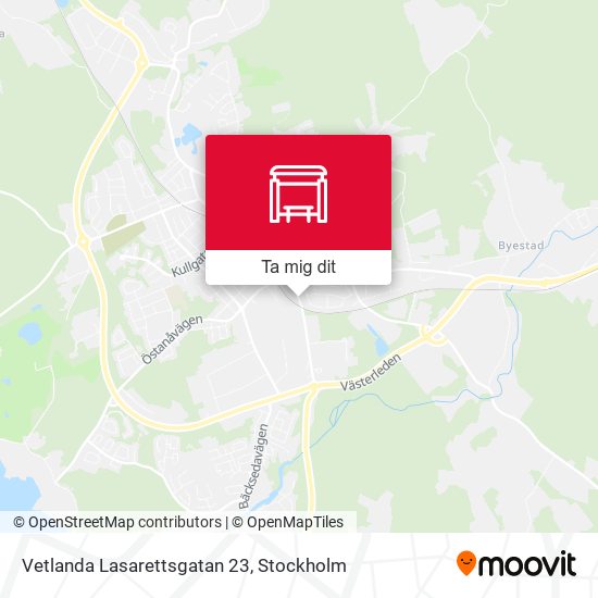 Vetlanda Lasarettsgatan 23 karta