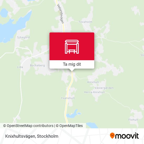 Knixhultsvägen karta