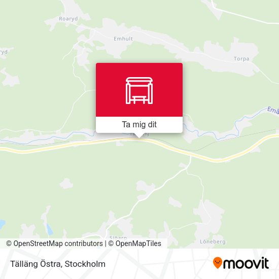 Tälläng Östra karta