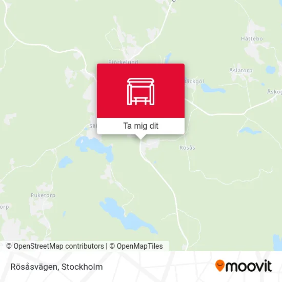 Rösåsvägen karta