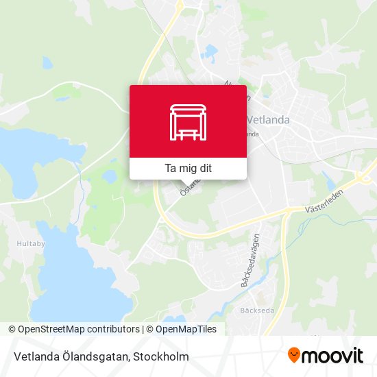 Vetlanda Ölandsgatan karta