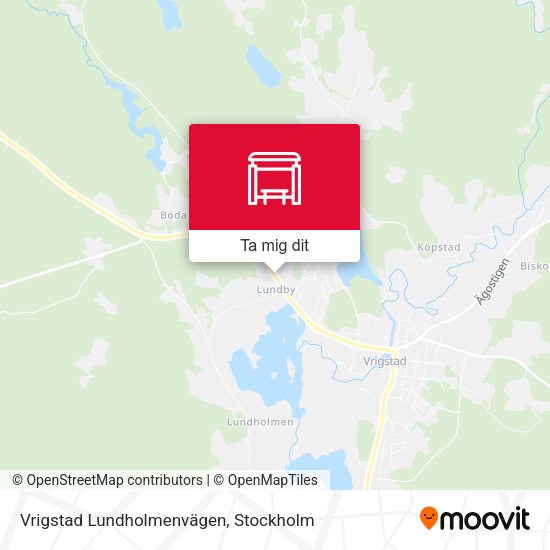 Vrigstad Lundholmenvägen karta