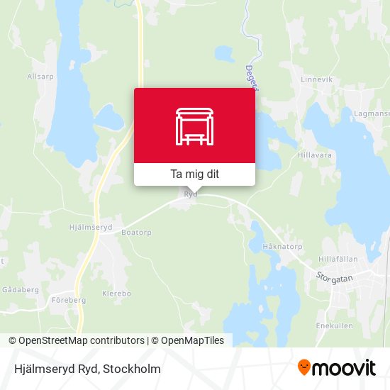 Hjälmseryd Ryd karta