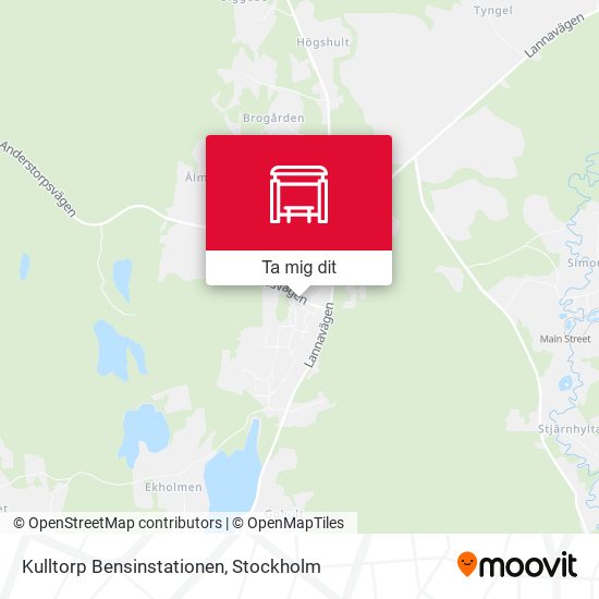 Kulltorp Bensinstationen karta
