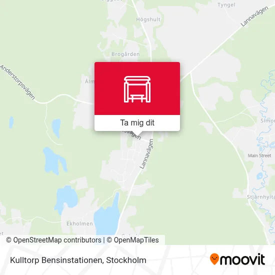 Kulltorp Bensinstationen karta