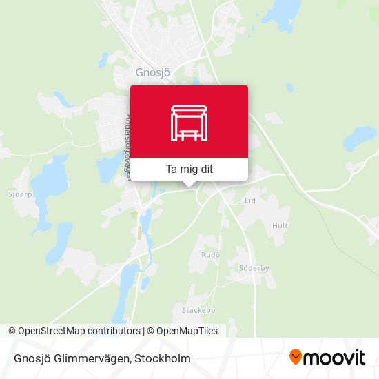 Gnosjö Glimmervägen karta
