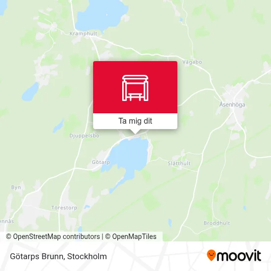 Götarps Brunn karta
