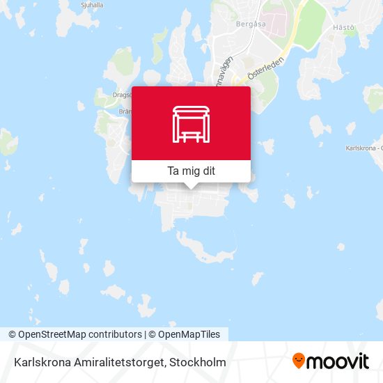 Karlskrona Amiralitetstorget karta