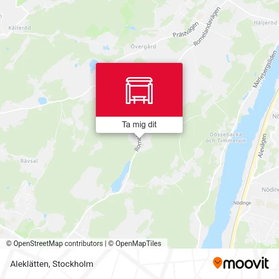 Aleklätten karta