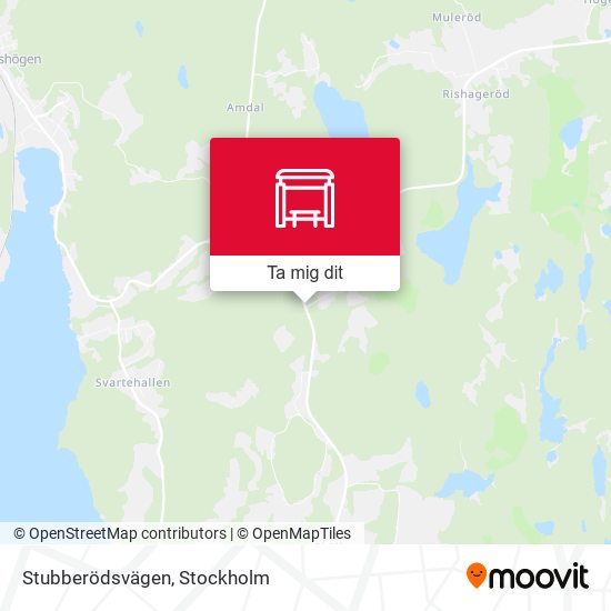 Stubberödsvägen karta