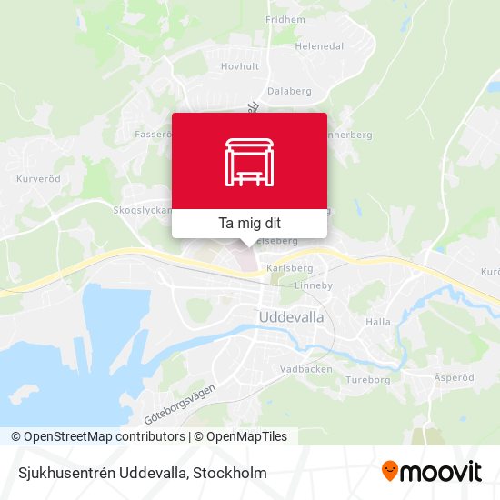 Sjukhusentrén Uddevalla karta