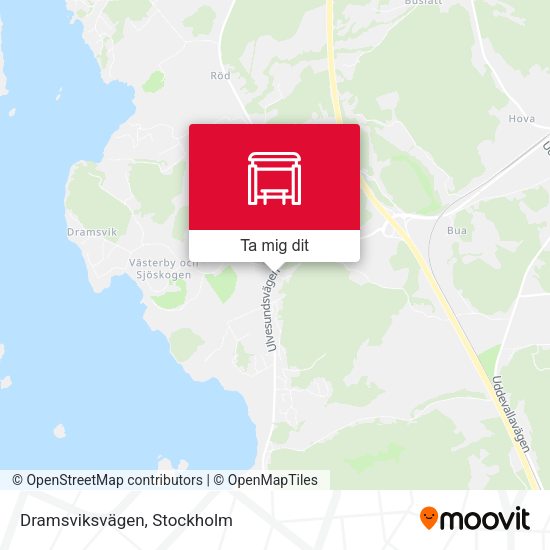 Dramsviksvägen karta