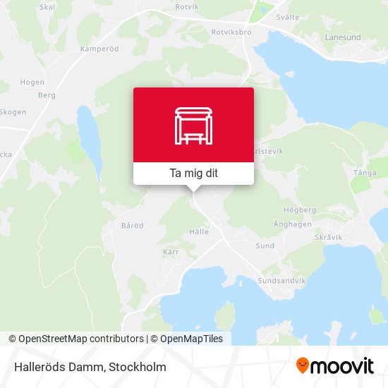 Halleröds Damm karta